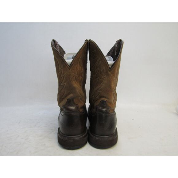 Ariat Mens Size 10.5 D Two Toned Brown Leather Cowboy Western Work Boots main image 7